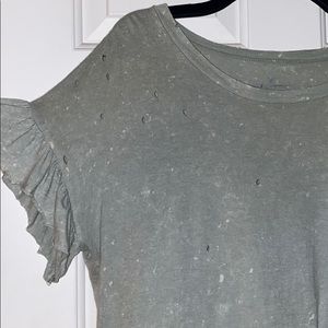 Ruffle sleeve blouse